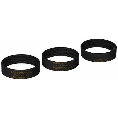 Kirby FBA_301291 3 Ribbed Vacuum Cleaner Belts, Black FBA_301291